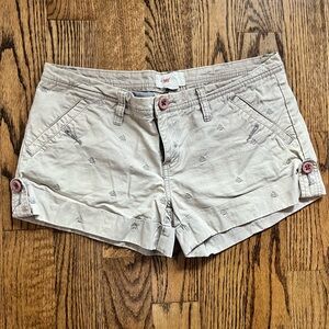 Stussy girl shorts with embroidered crowns. Size 9/medium